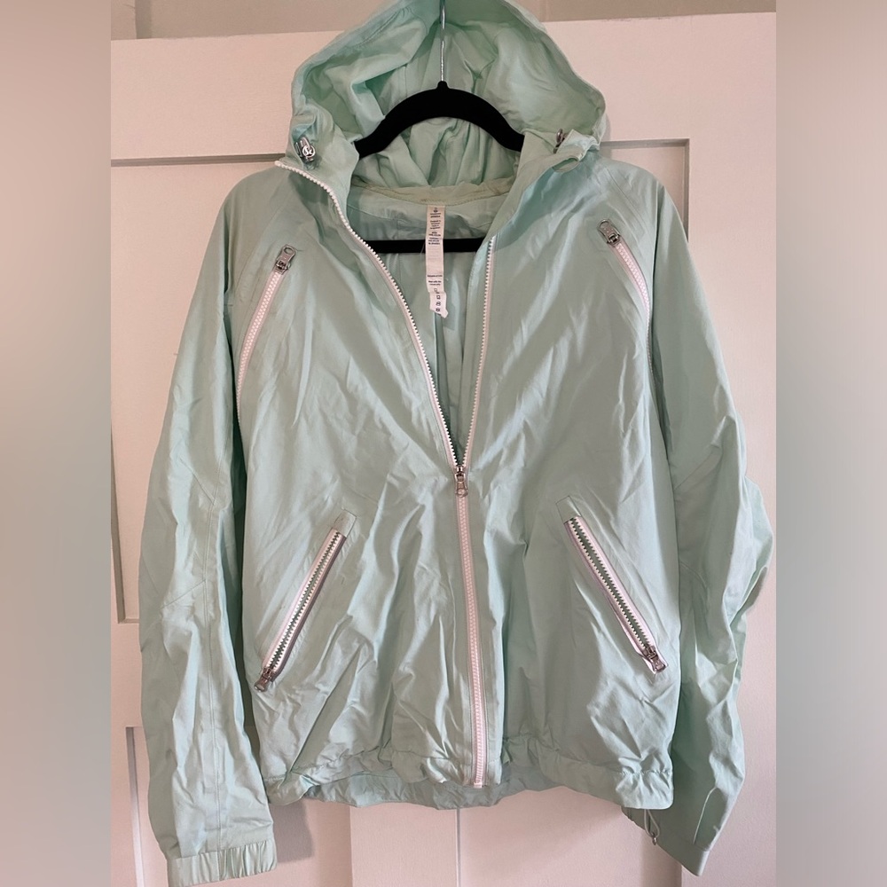 Lululemon Double Layered Turquoise Wind/Rain Jacket
